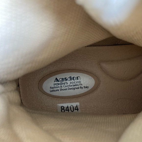 Agsdon Beige Suede Textile Combat Boots size EUR 38, US 7.5 - Picture 14 of 16